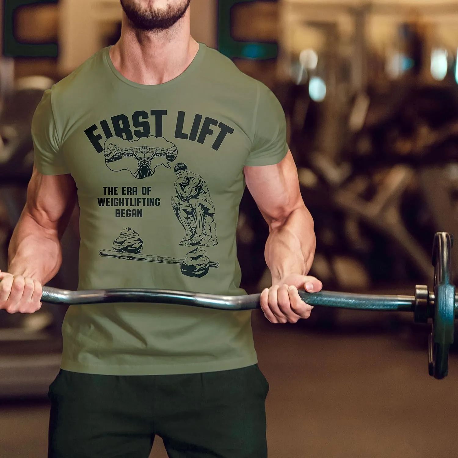 Workout Funny Mens Shirt, Deadlift Gym, Motivational Weight Lifting Gift T-Shirt