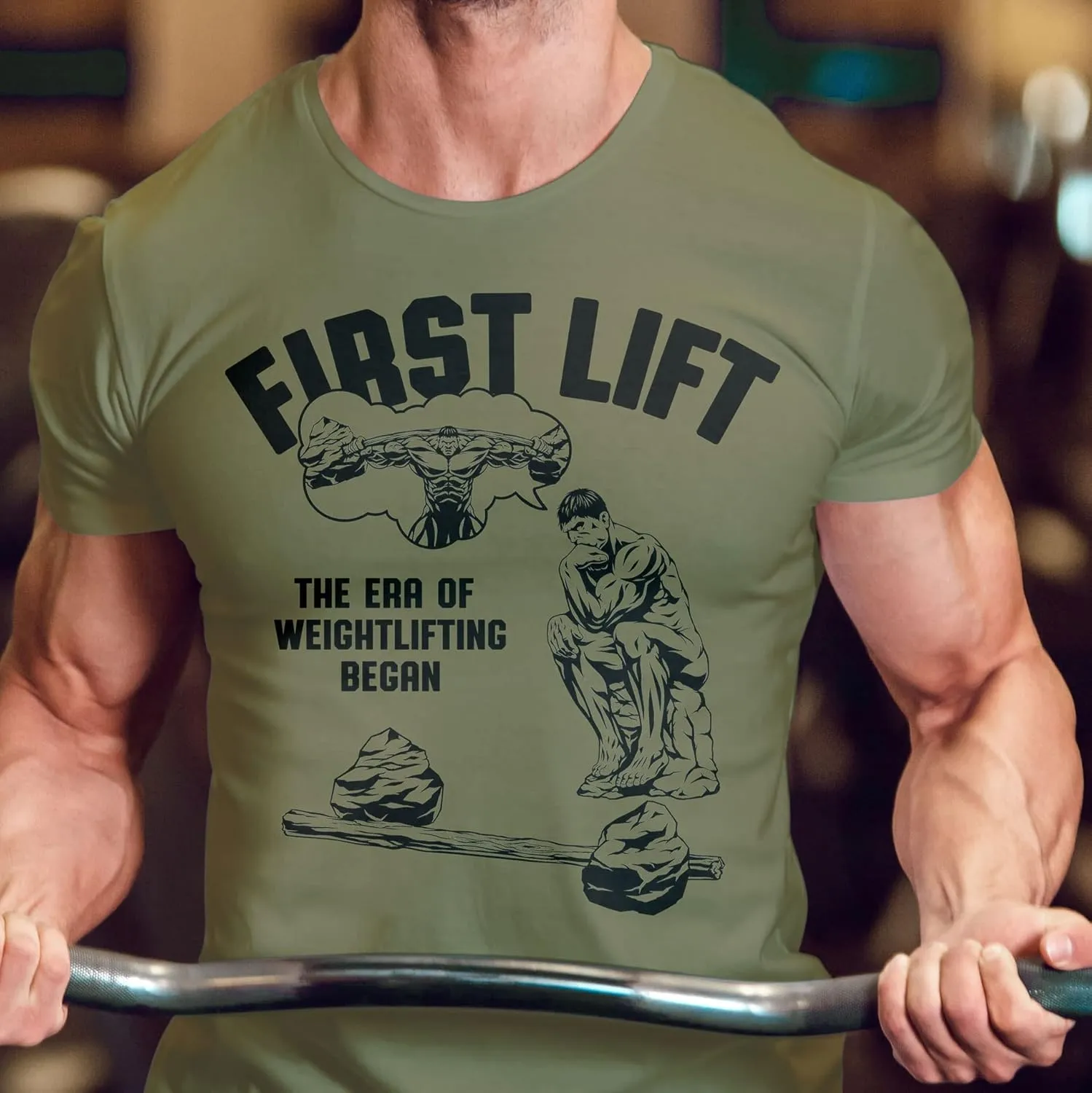 Workout Funny Mens Shirt, Deadlift Gym, Motivational Weight Lifting Gift T-Shirt