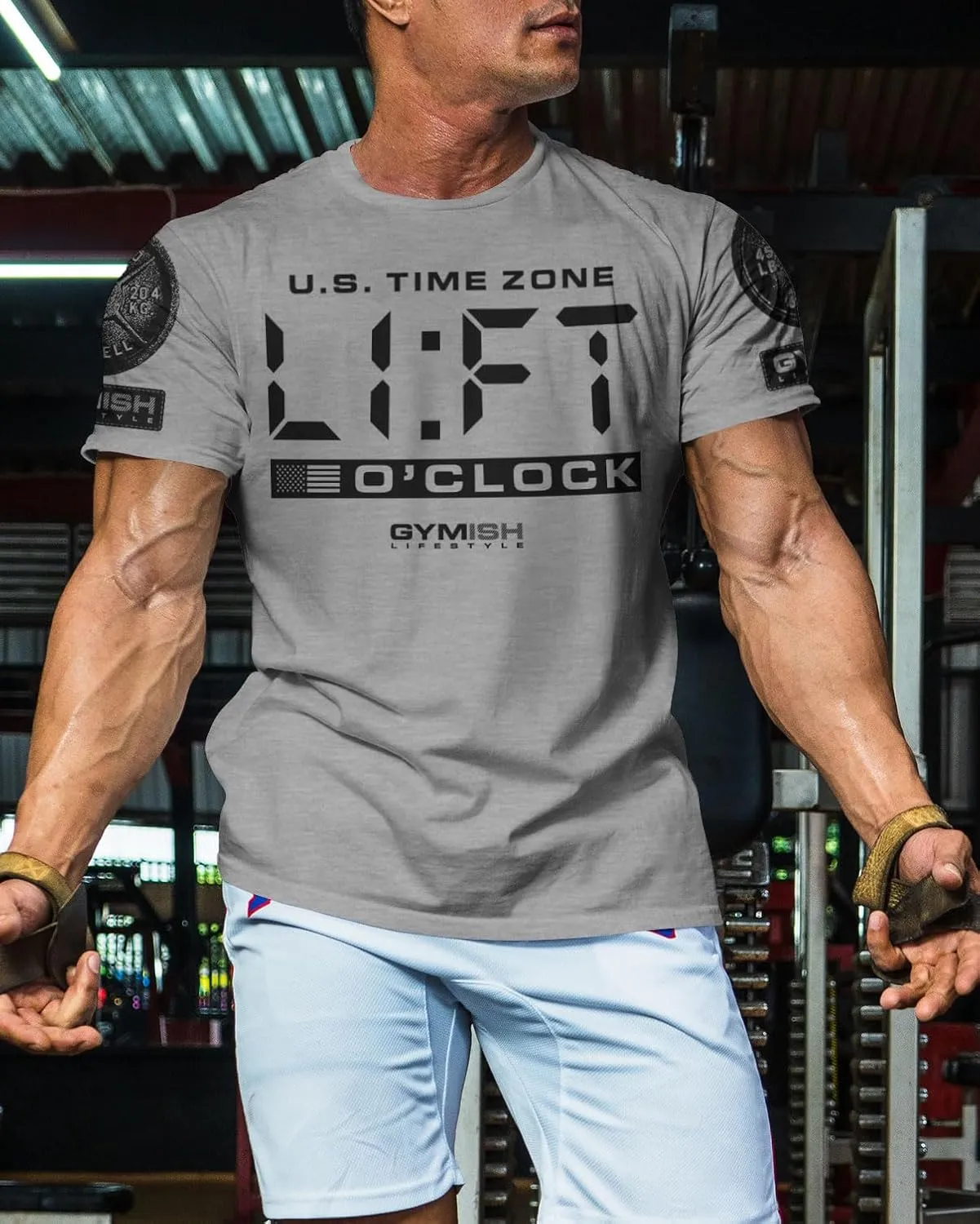 Workout Funny Mens Shirt, Lift-O'Clock, Lifting Gift T-Shirt
