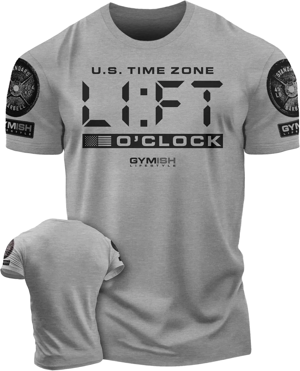 Workout Funny Mens Shirt, Lift-O'Clock, Lifting Gift T-Shirt