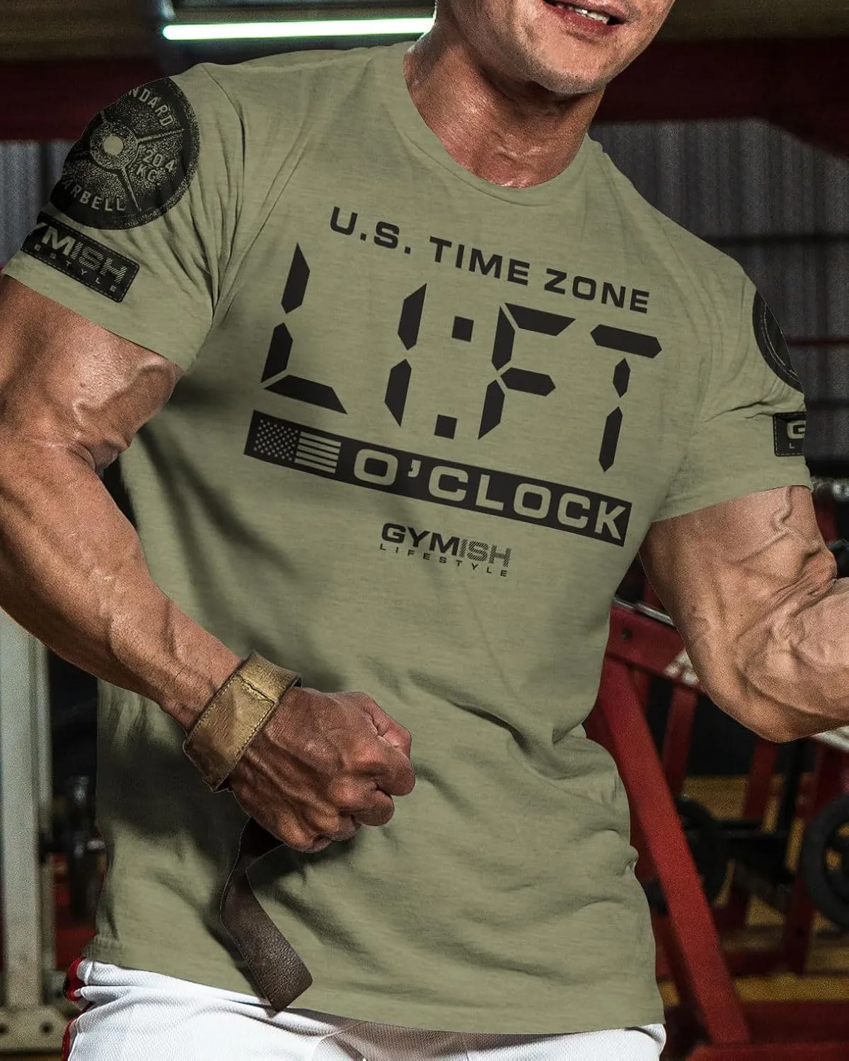 Workout Funny Mens Shirt, Lift-O'Clock, Lifting Gift T-Shirt
