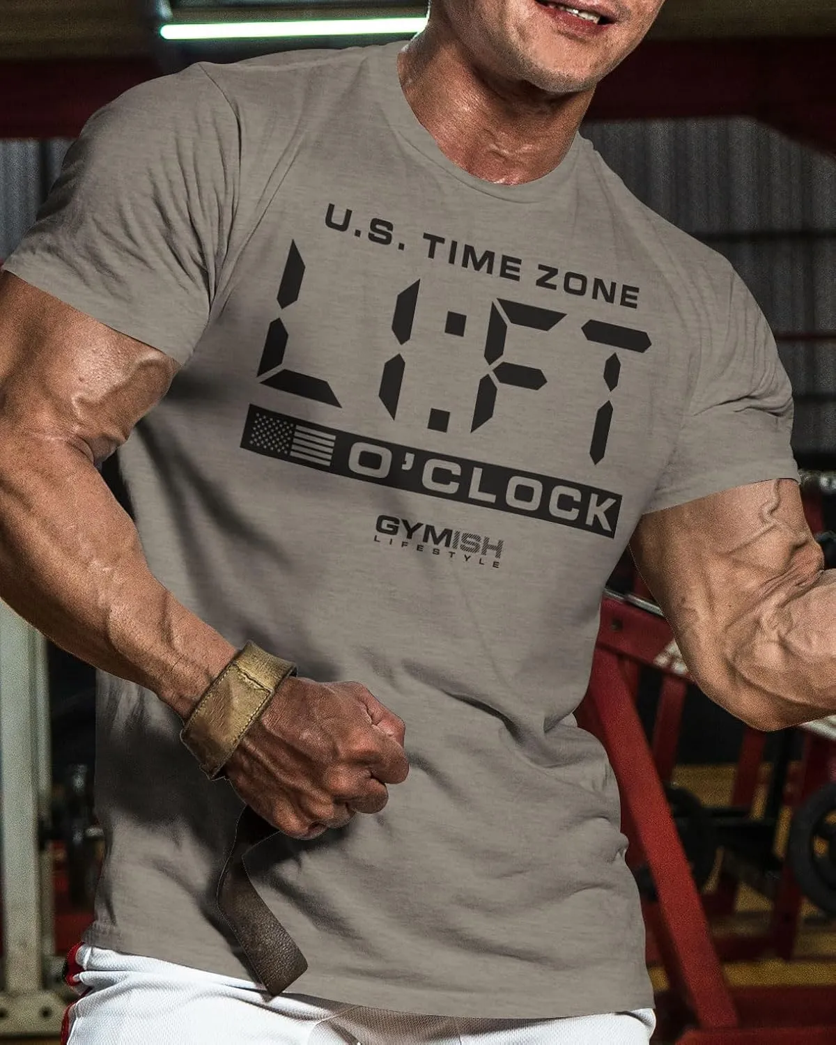 Workout Funny Mens Shirt, Lift-O'Clock, Lifting Gift T-Shirt