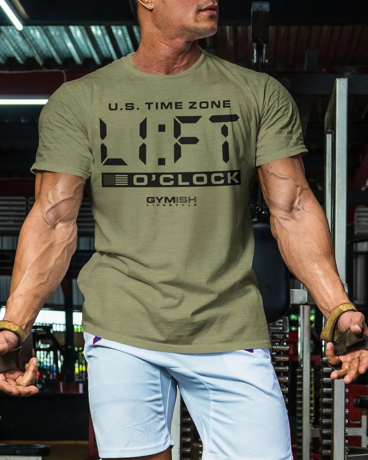 Workout Funny Mens Shirt, Lift-O'Clock, Lifting Gift T-Shirt