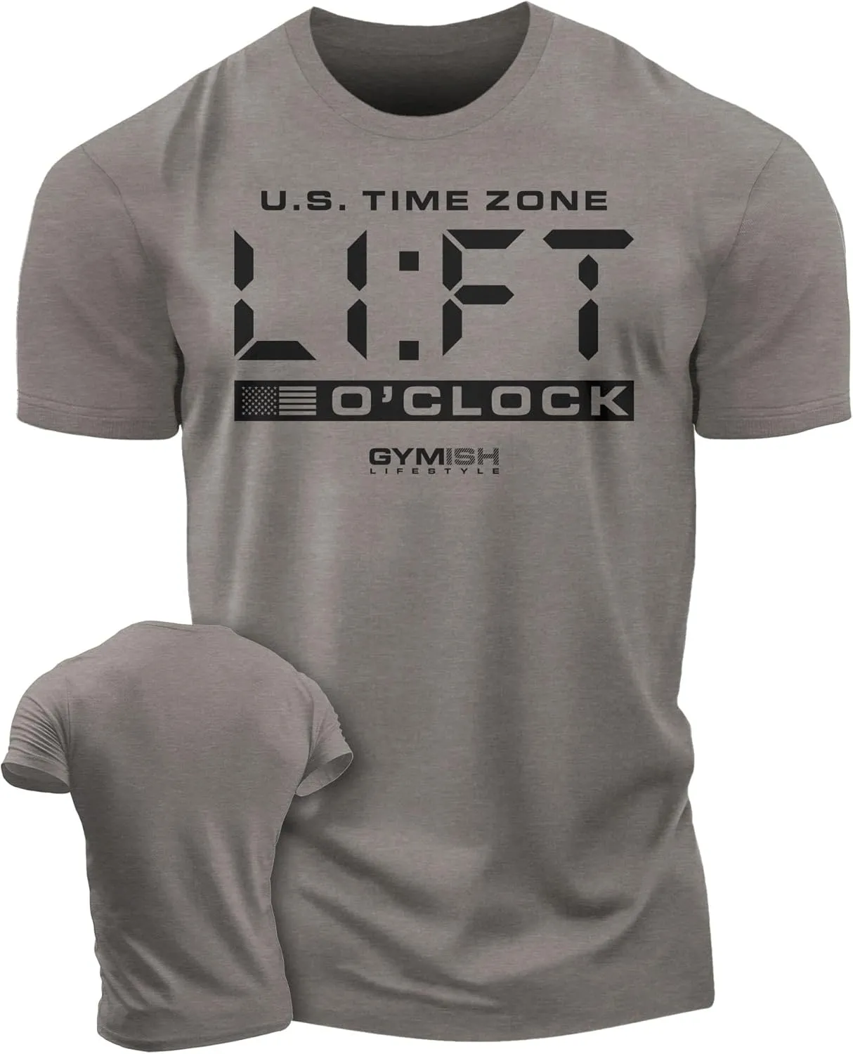 Workout Funny Mens Shirt, Lift-O'Clock, Lifting Gift T-Shirt