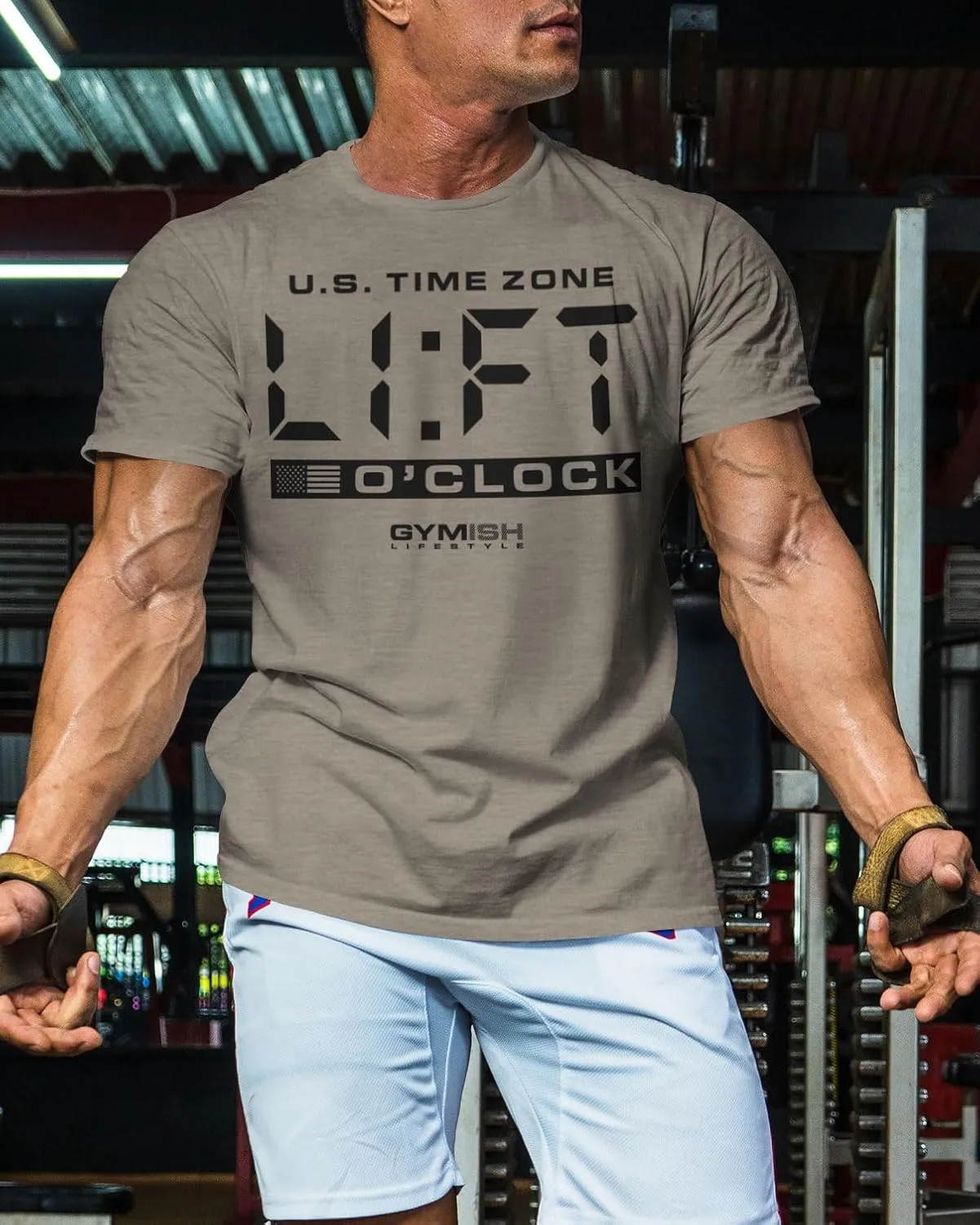 Workout Funny Mens Shirt, Lift-O'Clock, Lifting Gift T-Shirt