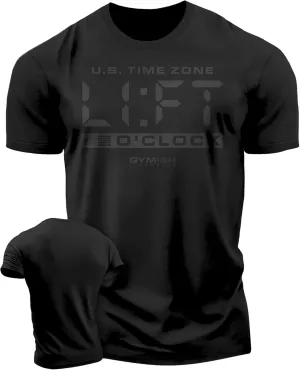 Workout Funny Mens Shirt, Lift-O'Clock, Lifting Gift T-Shirt