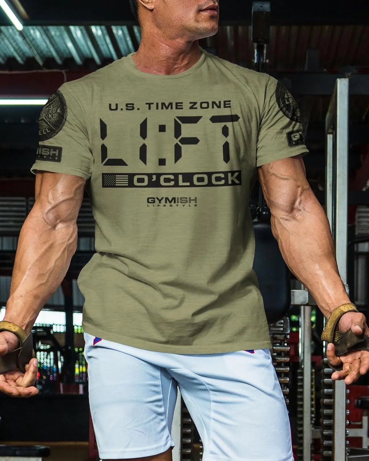 Workout Funny Mens Shirt, Lift-O'Clock, Lifting Gift T-Shirt