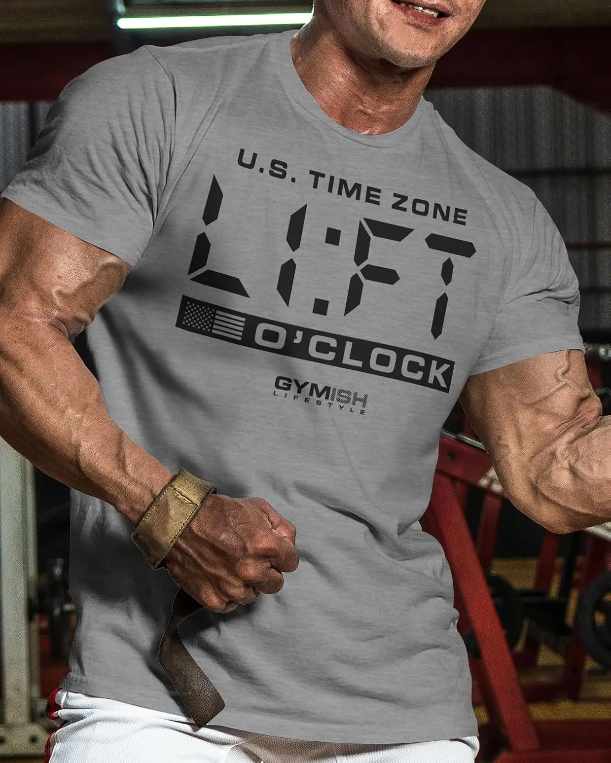 Workout Funny Mens Shirt, Lift-O'Clock, Lifting Gift T-Shirt