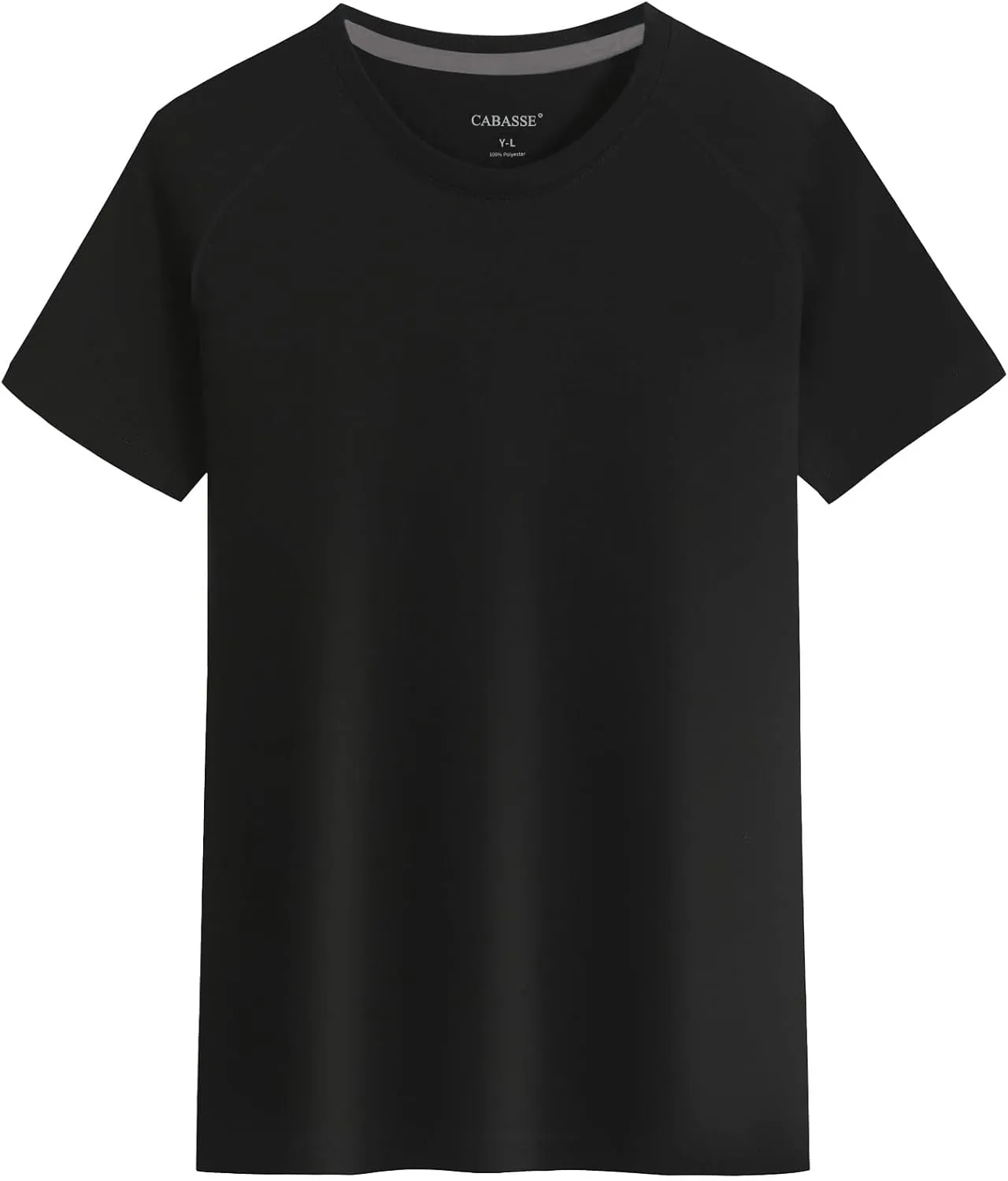 Youth Performance Short Sleeve Shirt, UPF 50 Quick Dry Athletic T Shirt for Boys & Girls