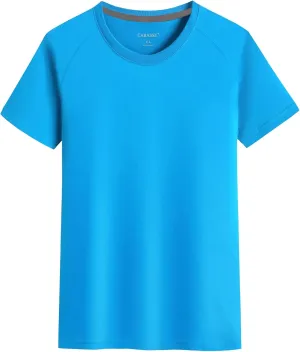 Youth Performance Short Sleeve Shirt, UPF 50 Quick Dry Athletic T Shirt for Boys & Girls