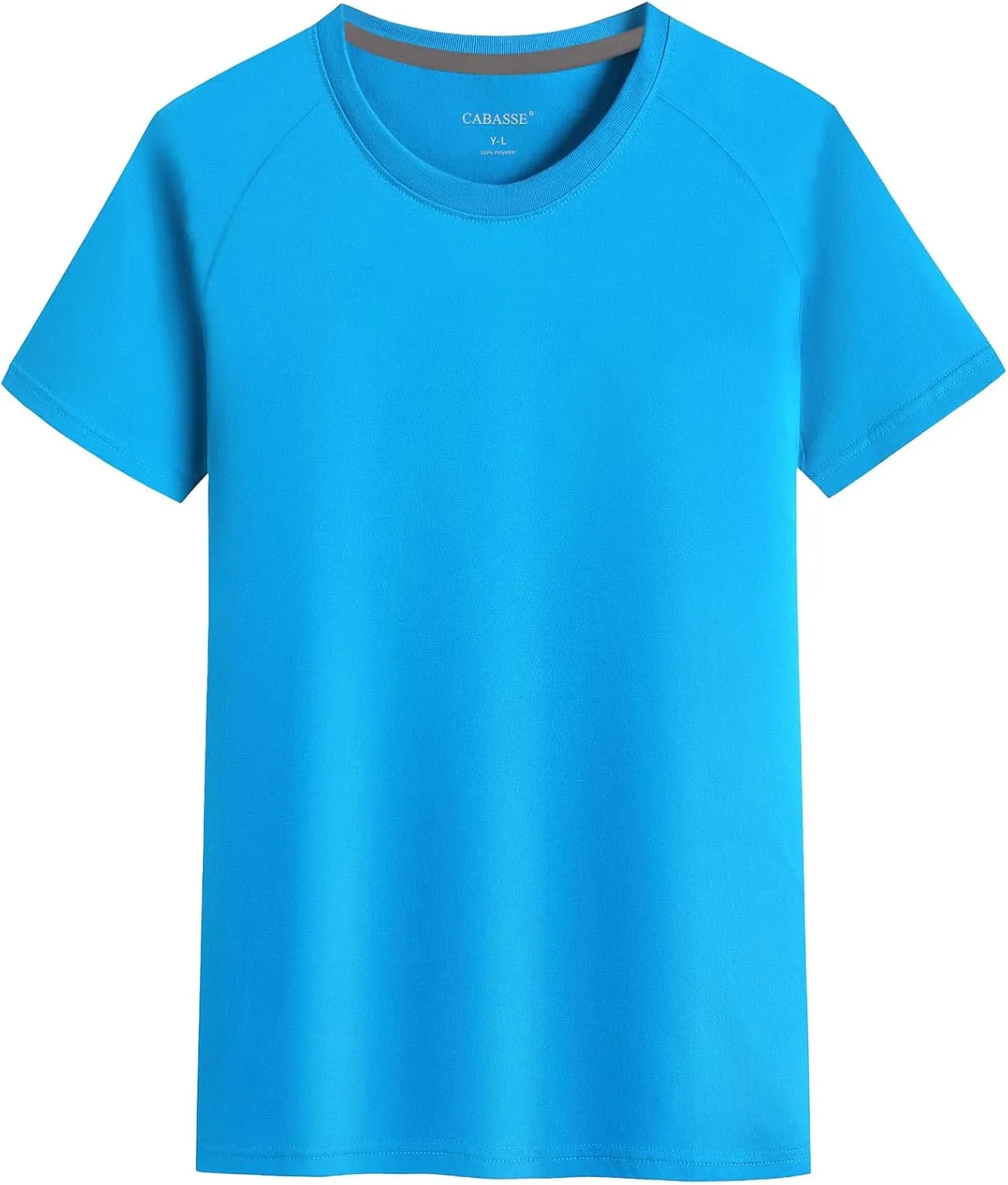 Youth Performance Short Sleeve Shirt, UPF 50 Quick Dry Athletic T Shirt for Boys & Girls