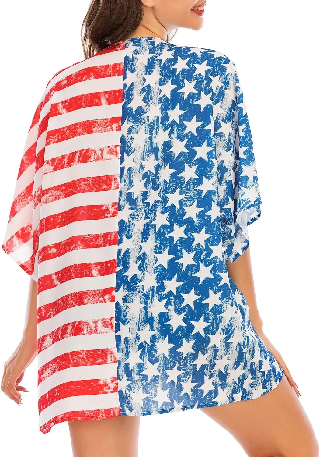 Zando Womens Floral Kimono Cover Ups Short Sleeve Kimono Cardigans Casual Shawl Cardigan Loose Open Front Kimono Tops